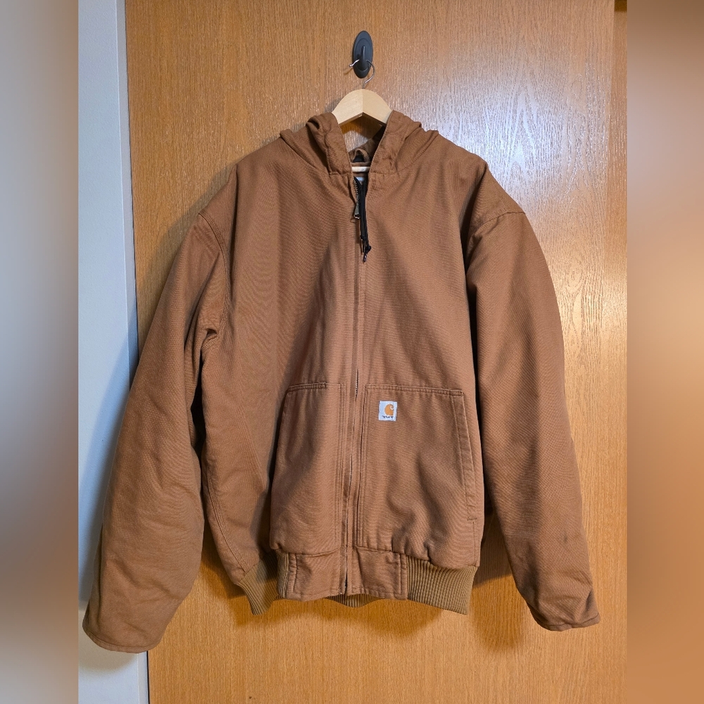 Carhartt Mens Quilted Lined Active Jacket Classic Brown 4XLT